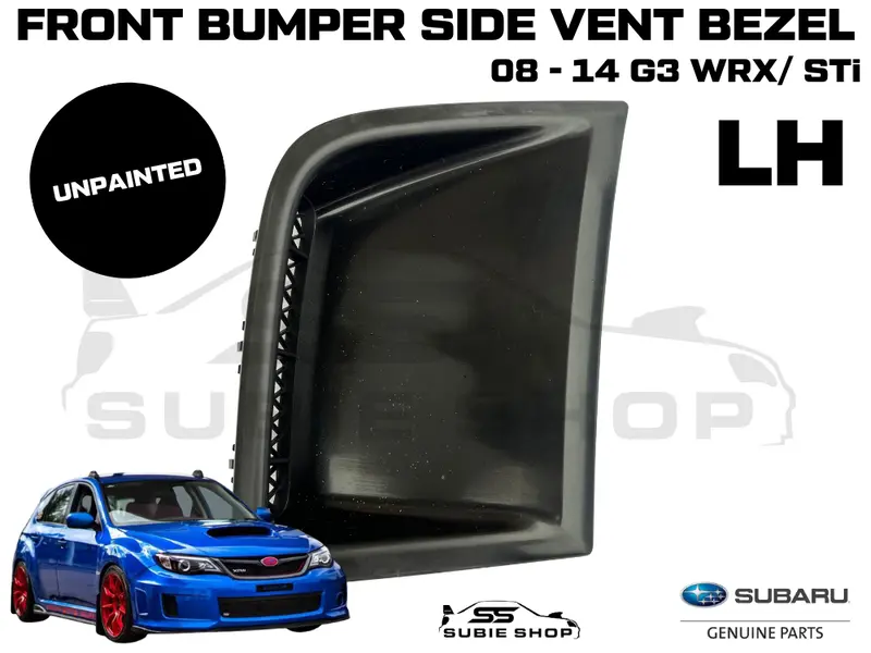 Genuine Subaru Impreza 08-14 G3 Wrx Sti Front Bumper Corner Side Vent Unpainted 1