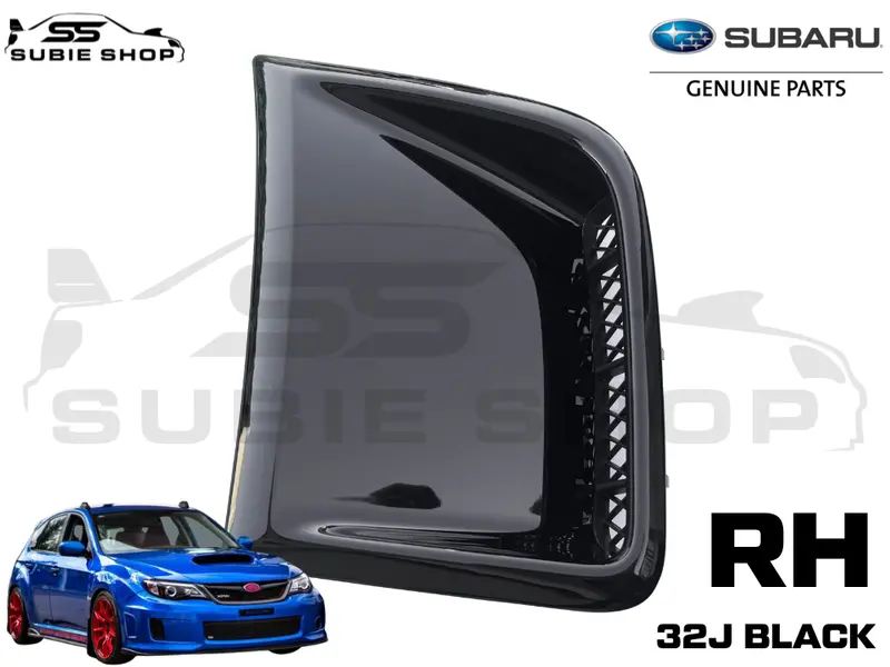 Genuine Subaru Impreza 08-14 G3 Wrx Sti Front Bumper Side Vent Bezel Black 32J Rh 1