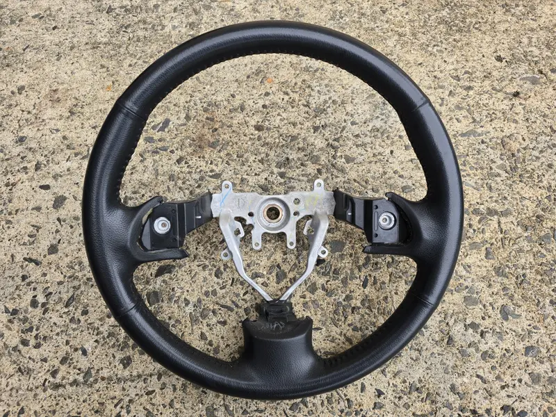 Genuine Subaru Impreza 08 - 14 Gh Rs G3 Wrx Leather Steering Wheel Black 1
