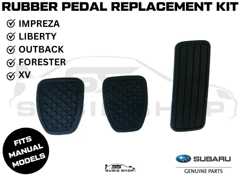 Genuine Subaru Impreza Forester Liberty Xv Brake Clutch Rubber Pedal Covers Set 1