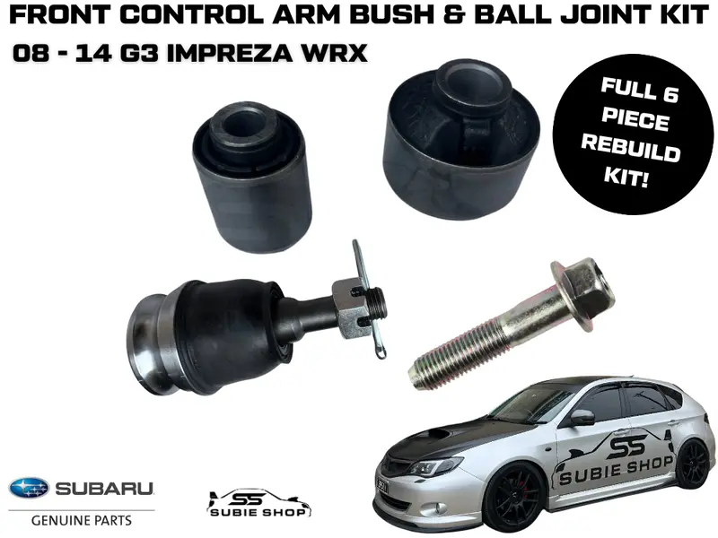 Genuine Subaru Impreza G3 Wrx 08 -14 Front Lower Control Arm Bush Ball Joint Kit 1