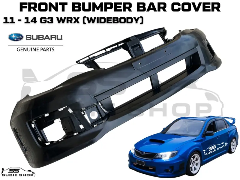 Genuine Subaru Impreza G3 Wrx 11 - 14 Wide Body Front Bumper Bar Cover Unpainted 1