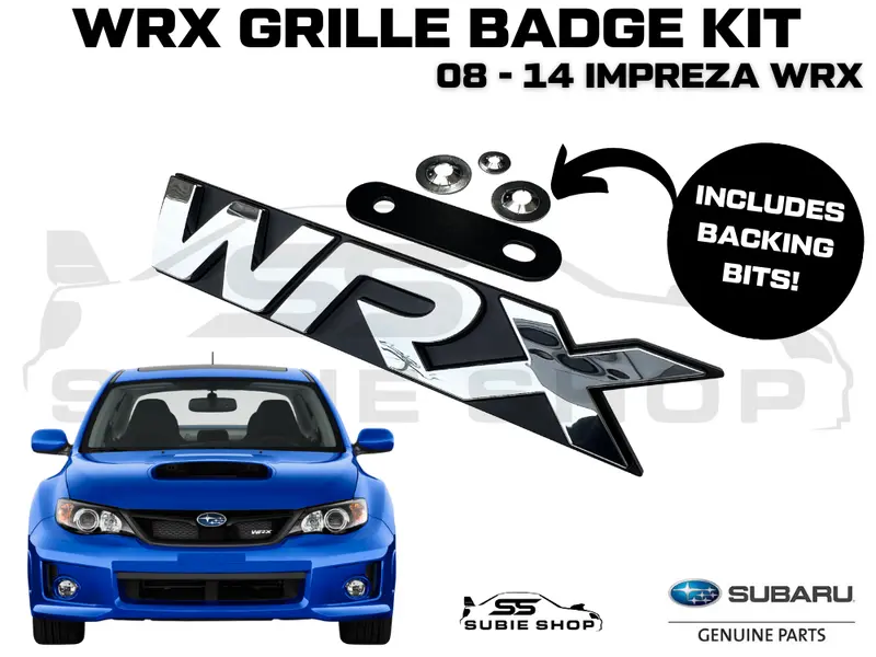 Genuine Subaru Impreza G3 Wrx 2008 - 14 Front Grille Letters Badge Decal Emblem 1