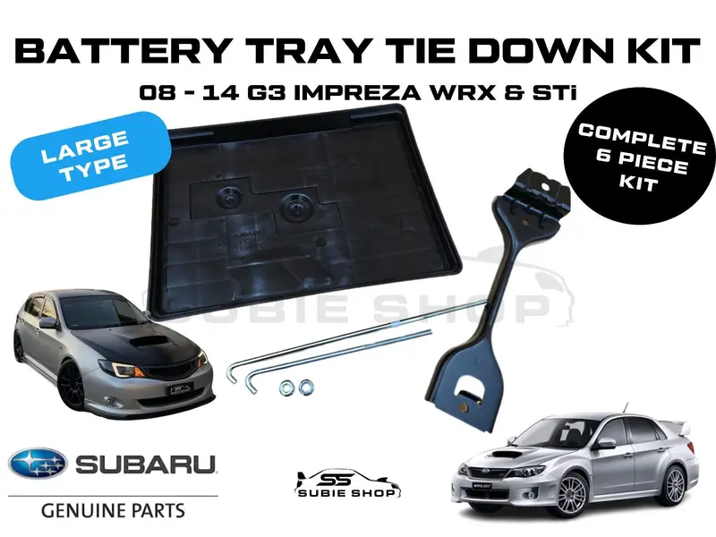 Genuine Subaru Impreza G3 Wrx Sti 08-14 Large Battery Tie Down Tray Clamp Holder 1