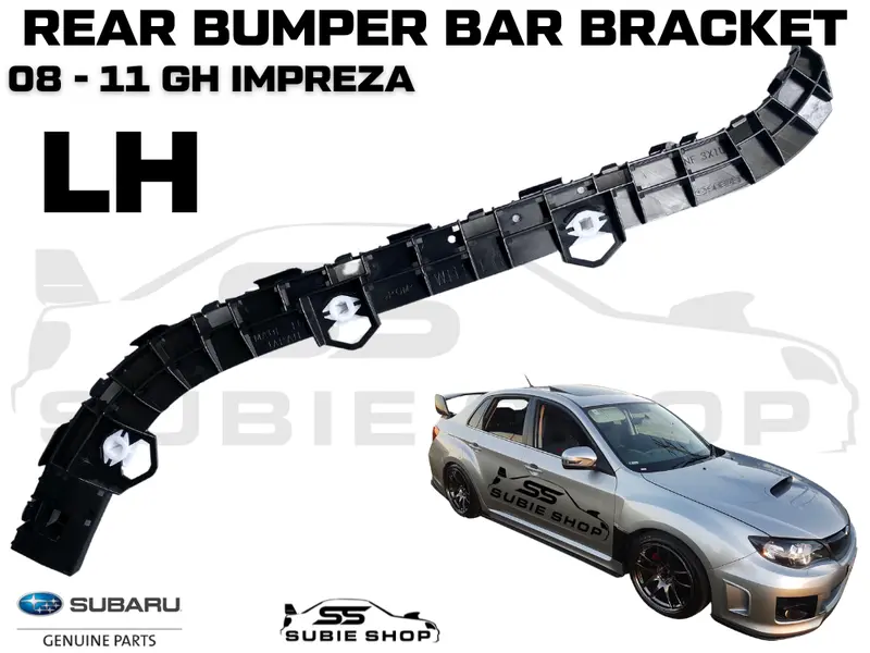Genuine Subaru Impreza G3 Wrx Sti 08 - 14 Rear Bumper Bar Bracket Left Lh Sedan 1