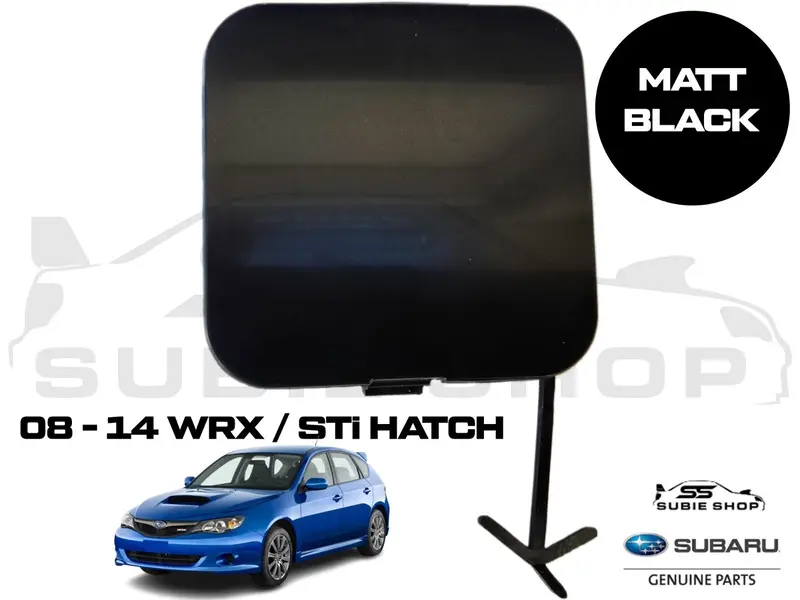 Genuine Subaru Impreza G3 Wrx Sti 08-14 Rear Bumper Bar Tow Hook Cap Cover Black 1