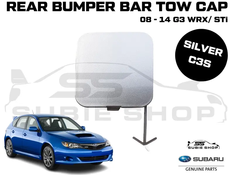 Genuine Subaru Impreza G3 Wrx Sti 08 - 14 Rear Bumper Bar Tow Hook Cap Cover C3s 1