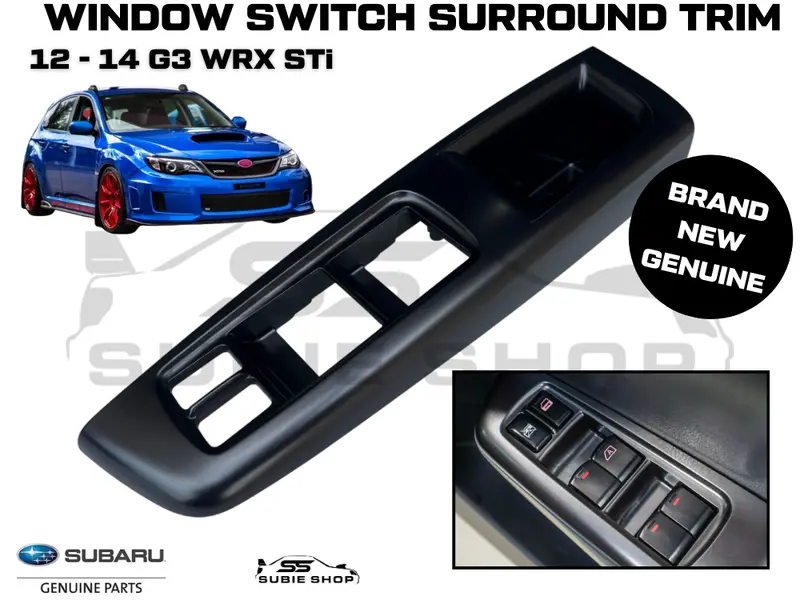 Genuine Subaru Impreza G3 Wrx Sti  12 - 14 Door Grab Handle Window Switch Trim 1