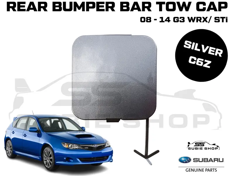Genuine Subaru Impreza G3 Wrx Sti 2008-14 Rear Bumper Bar Tow Hook Cap Cover C6z 1