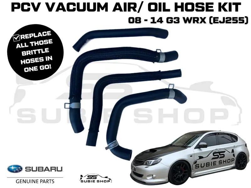 Genuine Subaru Impreza G3 Wrx Turbo Ej255 08-14 Pcv Vacuum Air Oil Hose Pipe Set 1