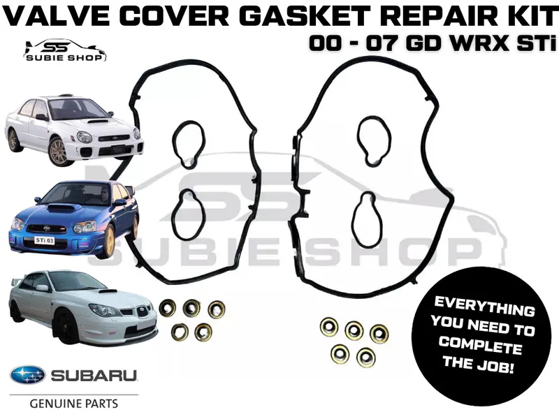 Genuine Subaru Impreza Gd Sti Engine Valve Tapper Rocker Cover Gasket Seals Set 1