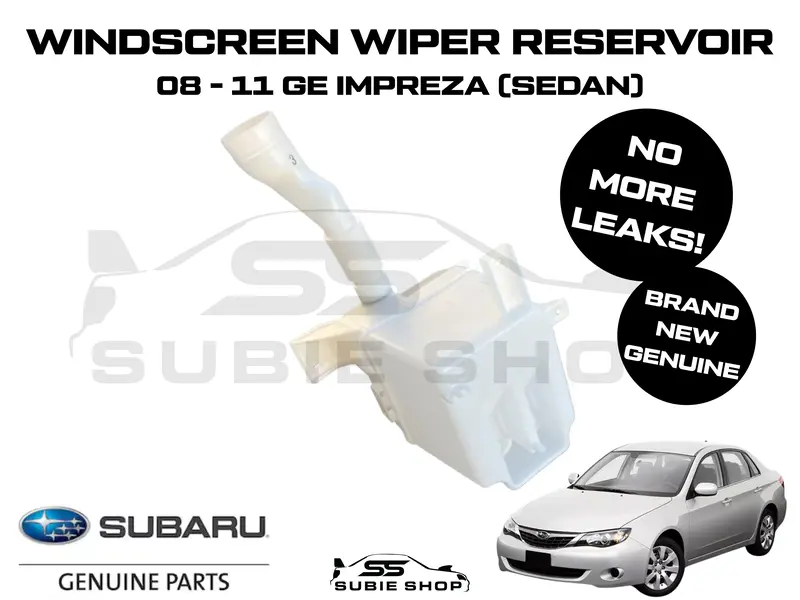Genuine Subaru Impreza Ge 08-11 Windscreen Window Wiper Washer Bottle Tank Water 1