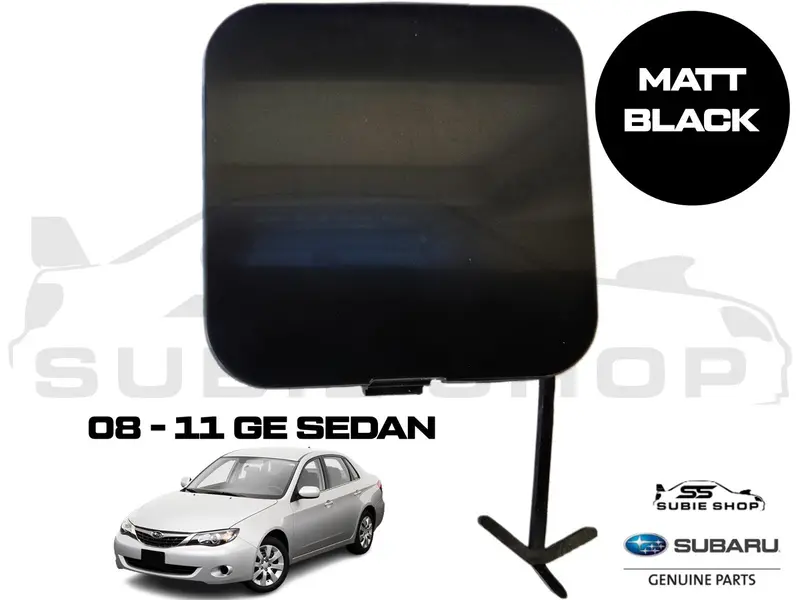 Genuine Subaru Impreza Ge Sedan 08 - 11 Rear Bumper Bar Tow Hook Cap Cover Black 1