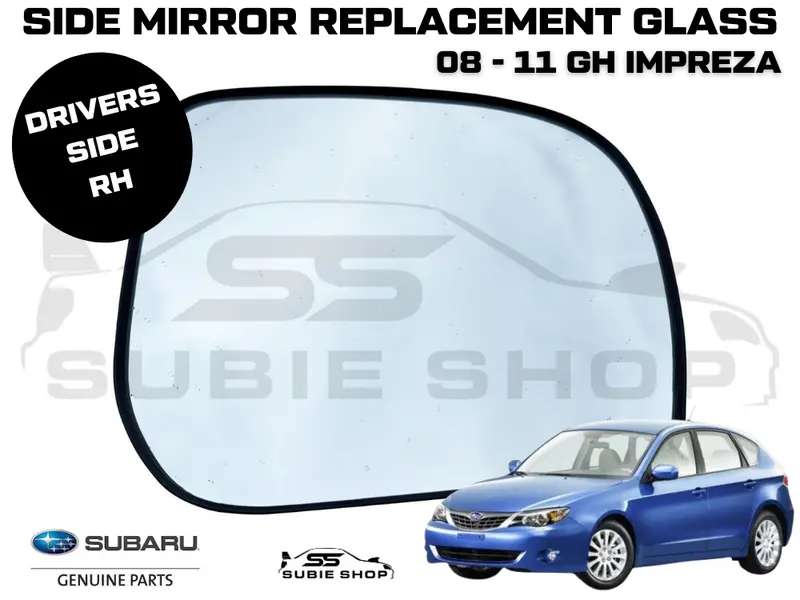 Genuine Subaru Impreza Gh 08-11 Right Drivers Side View Mirror Glass Replacement 1