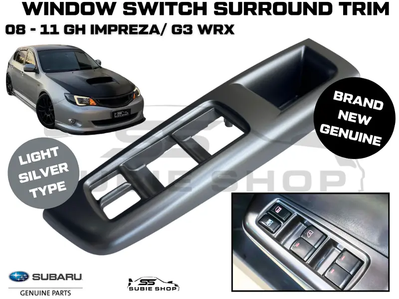 Genuine Subaru Impreza Gh G3 Wrx  2008 - 10 Door Grab Handle Window Switch Trim 1