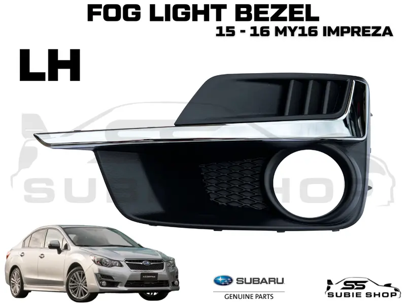 Genuine Subaru Impreza My16 15 - 16 Fog Light Cover Trim Surround Bezel Lh Oem 1