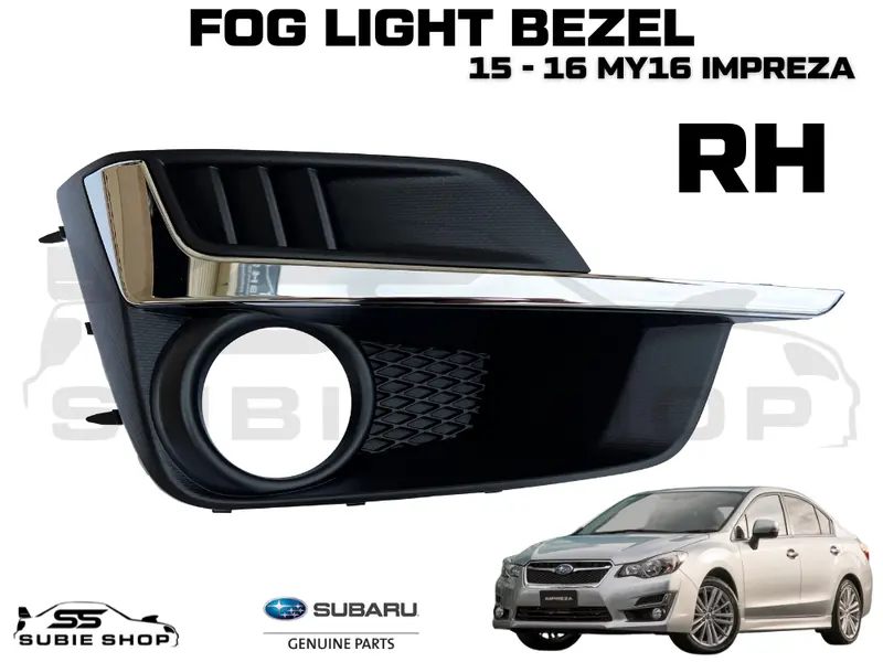 Genuine Subaru Impreza My16 15 - 16 Fog Light Cover Trim Surround Bezel Rh Oem 1