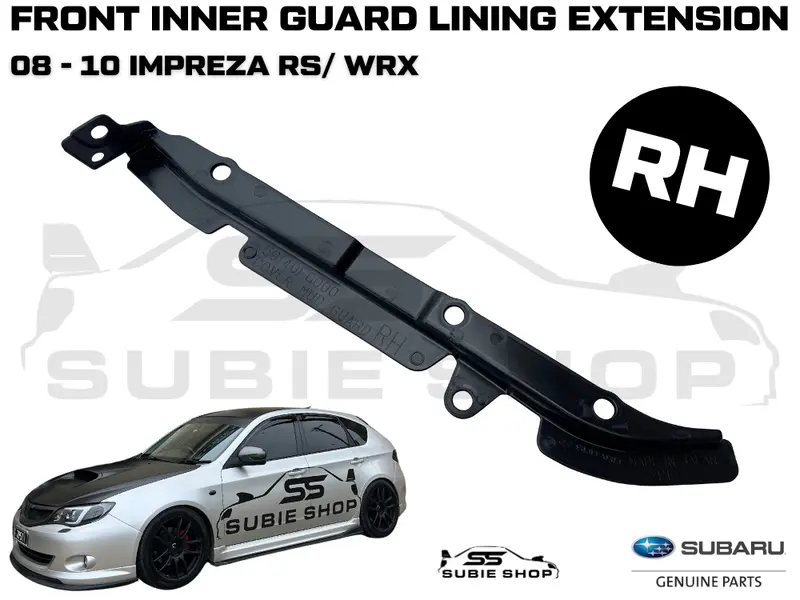 Genuine Subaru Impreza Rs Wrx 08 - 10 Front Wheel Arch Splash Guard Extension Rh 1