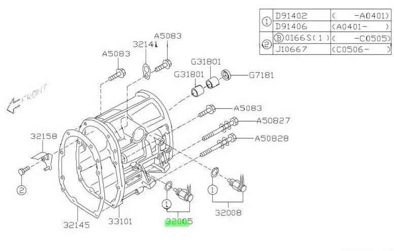 Genuine Subaru Impreza Va Wrx 14 - 21 Transmission Gearbox Reverse Sensor Switch 2