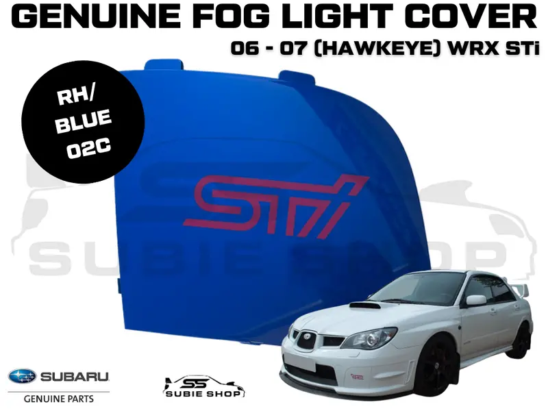 Genuine Subaru Impreza Wrx Hawkeye Sti 05 - 07 Fog Light Cover Surround Blue O2c 1