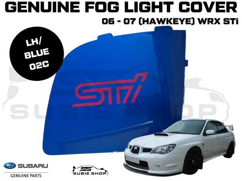 Genuine Subaru Impreza Wrx Hawkeye Sti 05 - 07 Fog Light Cover Surround Blue O2c 1