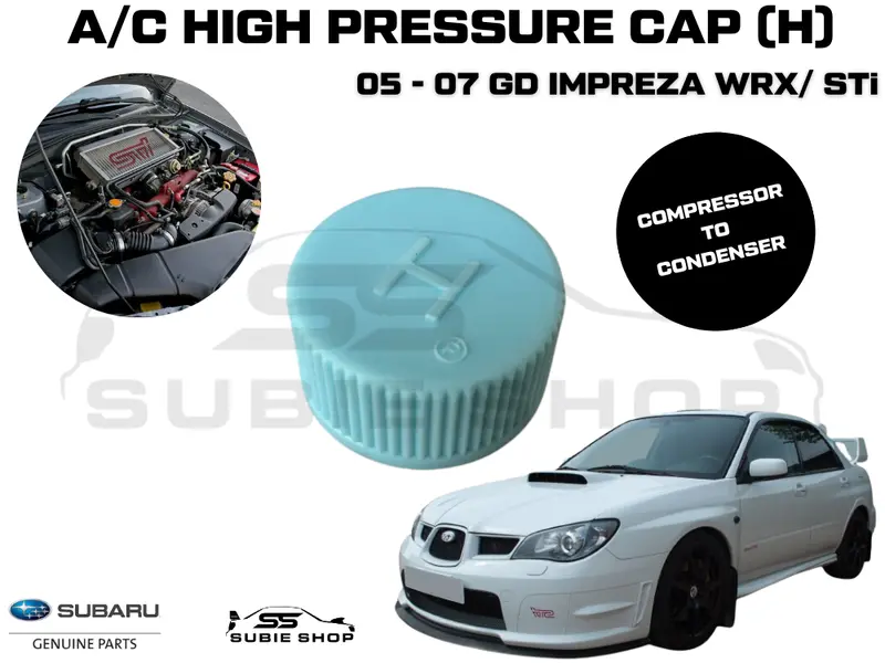 Genuine Subaru Impreza Wrx Sti Gd 05 -07 Ac Air Con Conditioning Line Hose Cap H 1