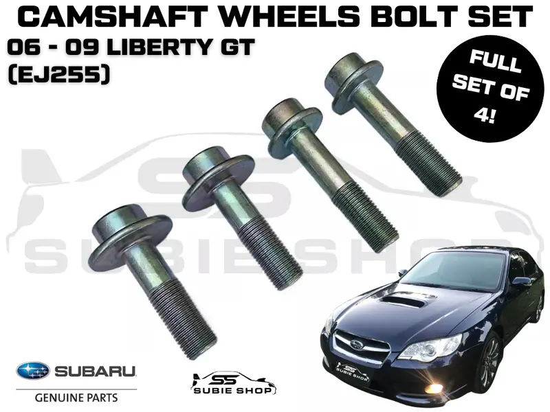 Genuine Subaru Liberty 06 -09 Ej255 Camshaft Cam Intake / Exhaust Wheel Bolt Set 1