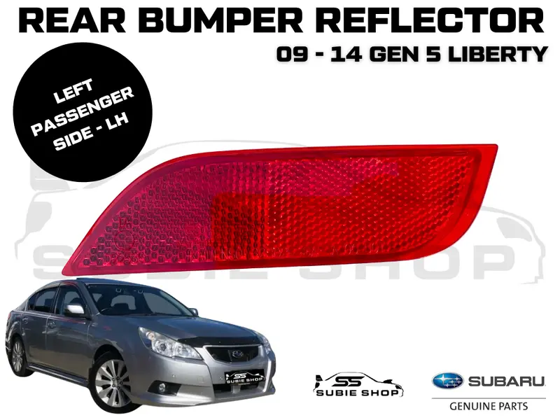 Genuine Subaru Liberty Br Bm 9-14 Rear Bumper Bar Reflector Trim Insert Red Left 1