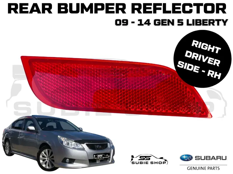 Genuine Subaru Liberty Brbm 9-14 Rear Bumper Bar Reflector Trim Insert Red Right 1