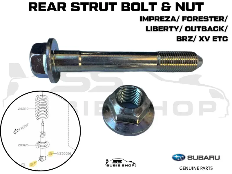 Genuine Subaru Liberty Forester Outback Impreza Brz 86 Xv Suspension Bolt Nut Strut 1