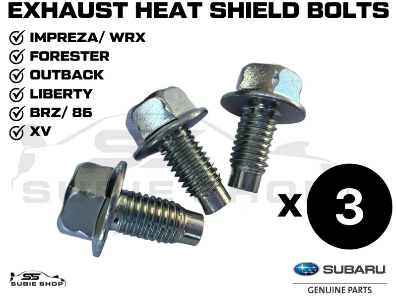 Genuine Subaru Liberty Forester Outback Impreza Brz Xv Exhaust Heat Shield Bolts 1