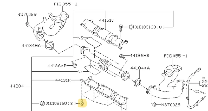 Genuine Subaru Liberty Forester Outback Impreza Brz Xv Exhaust Heat Shield Bolts 2