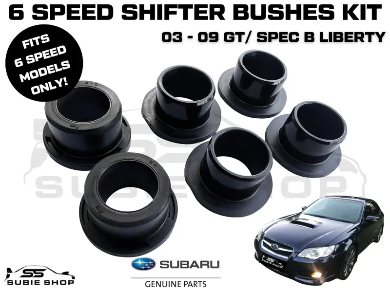 Genuine Subaru Liberty Gen 4 6 Speed 03-09 Gear Shifter Knuckle Joint Bushes Set 1