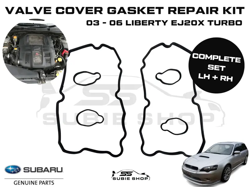 Genuine Subaru Liberty Gt 03-06 Ej20x Valve Tapper Rocker Cover Gasket Seal Set 1