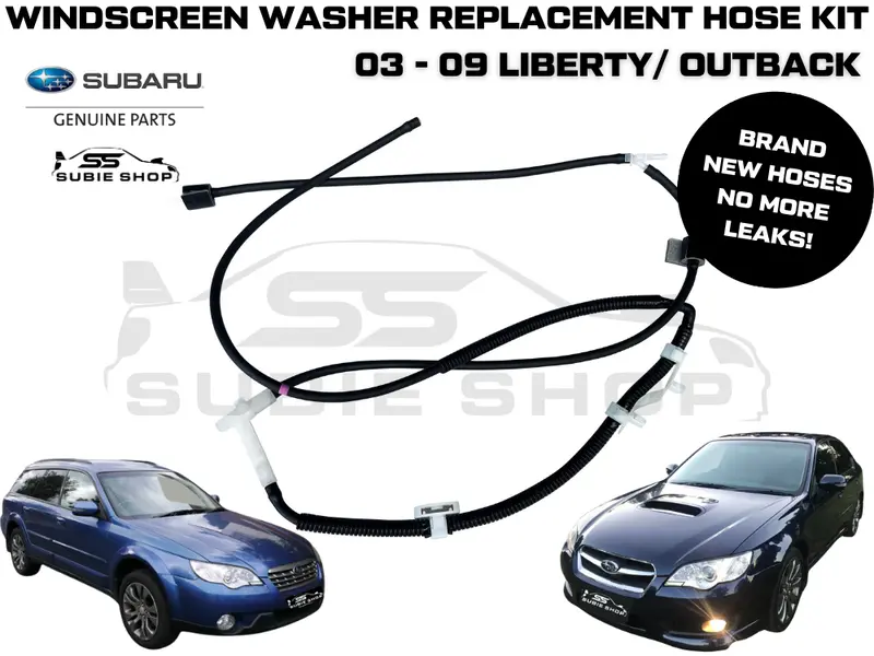 Genuine Subaru Liberty Outback 03-09 Bonnet Water Jet Windscreen Wiper Hose Kit 1