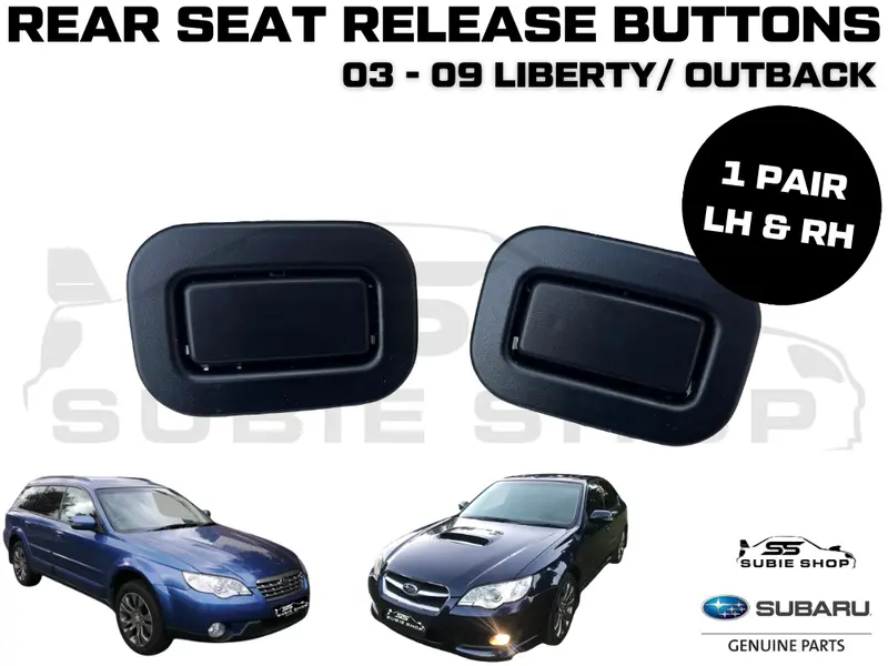 Genuine Subaru Liberty Outback 03 -09 Rear Fold Down Seat Release Buttons Pair 1