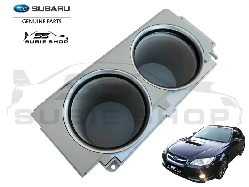 Genuine Subaru Liberty Outback 06 - 09 Center Console Dual Led Cup Holders Cream 1