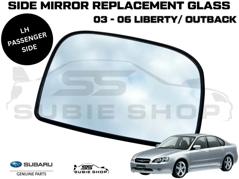 Genuine Subaru Liberty Outback Gen 4 03-06 Left Passenger Side View Mirror Glass 1