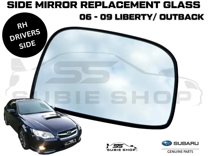 Genuine Subaru Liberty Outback Gen 4 06 - 09 Right Driver Side View Mirror Glass 1