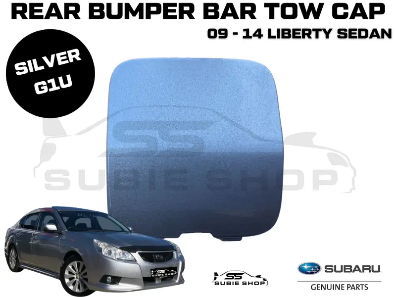 Genuine Subaru Liberty Sedan 09-14 Rear Bumper Bar Tow Hook Cap Cover Silver G1u 1