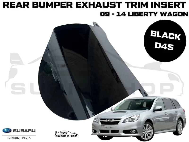Genuine Subaru Liberty Wagon 09-14 Rear Bumper Bar Exhaust Cover Trim Insert D4s 1