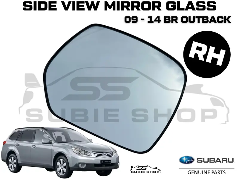 Genuine Subaru Outback Br 2009 - 2014 Right Side View Mirror Glass Replacement 1