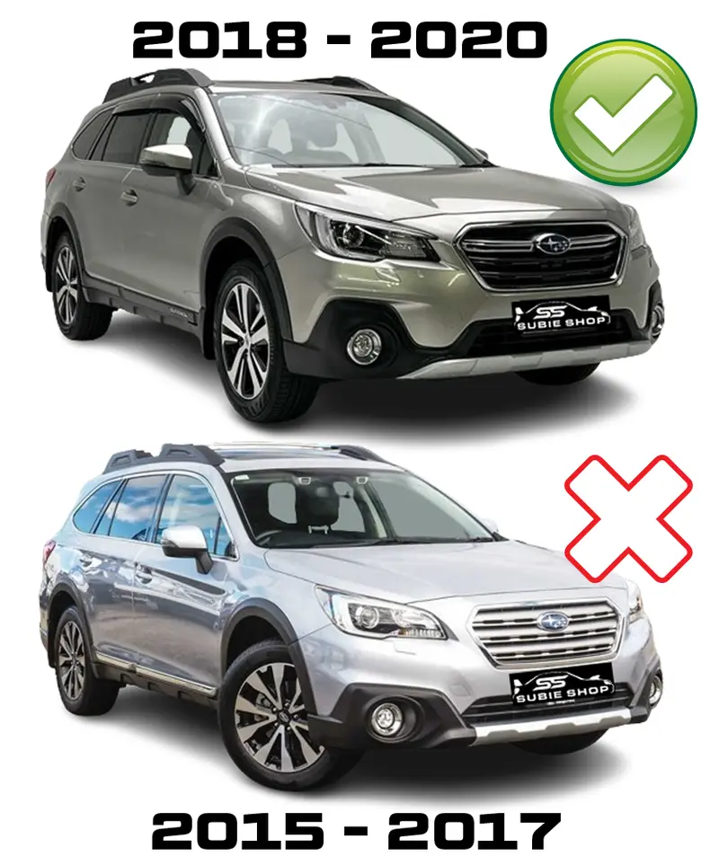 Genuine Subaru Outback Bs 18 -20 Exterior Door Bumper Guard Trim Garnish Kit Set 2