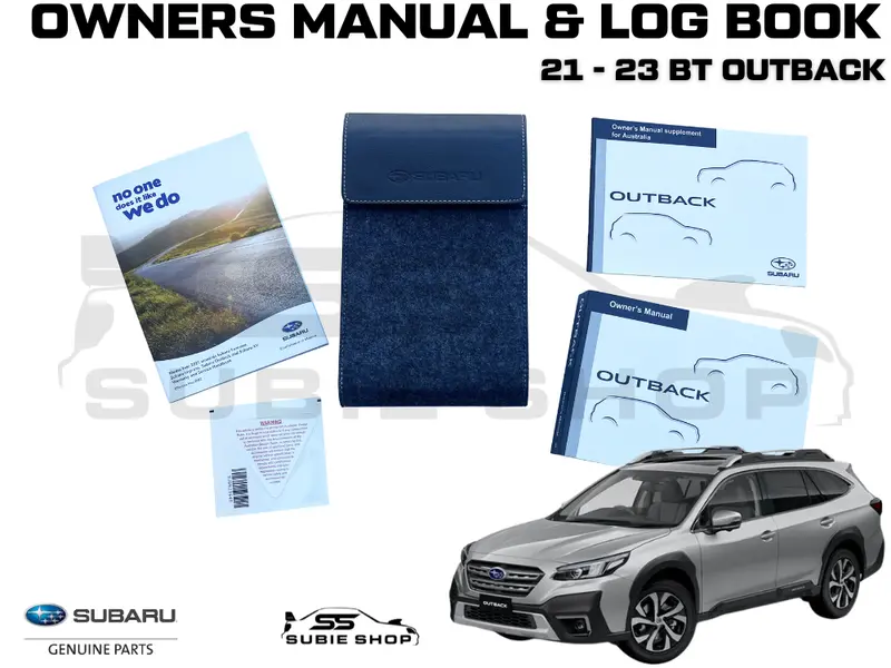 Genuine Subaru Outback Bt 21 -23 Factory Owners Manual Log Book Wallet Set Pouch 1