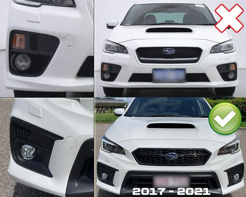 Genuine Subaru Va Wrx Sti 17 - 21 Front Bumper Bar Tow Hook Cap Cover Matt Black 2