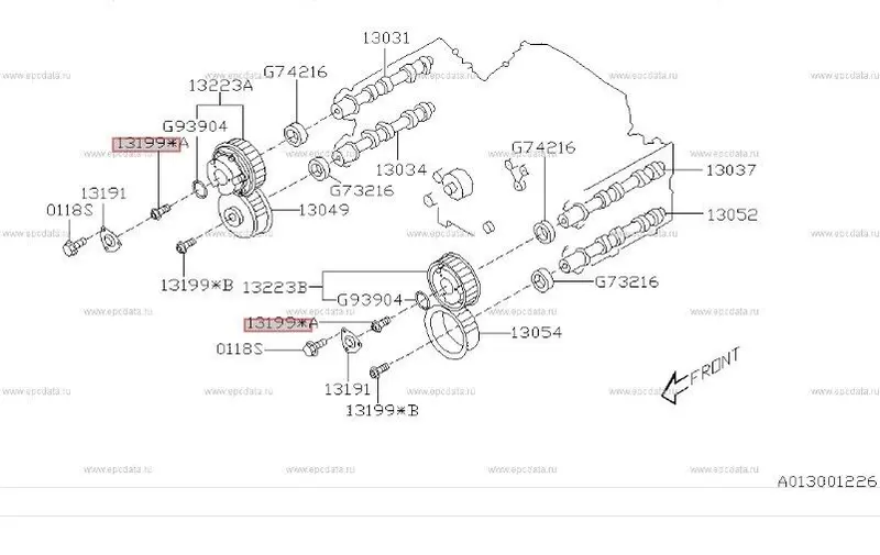 Genuine Subaru Va Wrx Sti 2014 -21 Ej257 Camshaft Cam Intake Exhaust Wheel Bolts 2