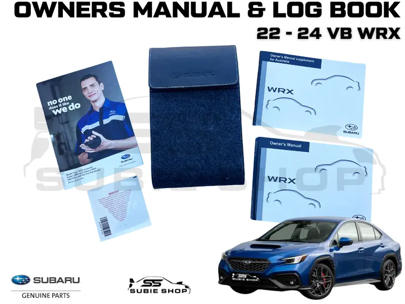 Genuine Subaru Wrx Vb Sed 22 -24 Factory Owners Manual Log Book Wallet Set Pouch 1