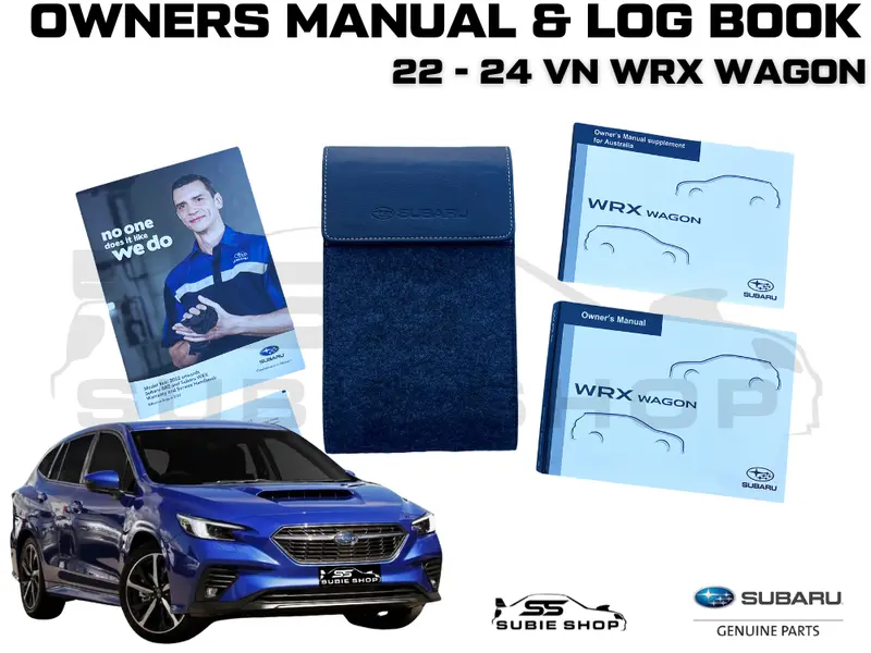 Genuine Subaru Wrx Vn Wag 22 -24 Factory Owners Manual Log Book Wallet Set Pouch 1