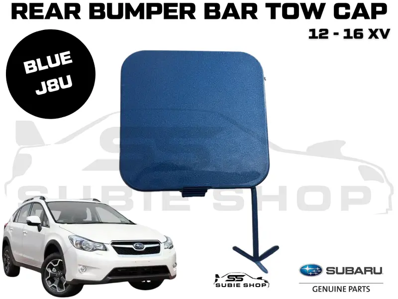 Genuine Subaru Xv 2012 - 2016 Gp Rear Bumper Bar Tow Hook Cap Cover Blue J8u 1