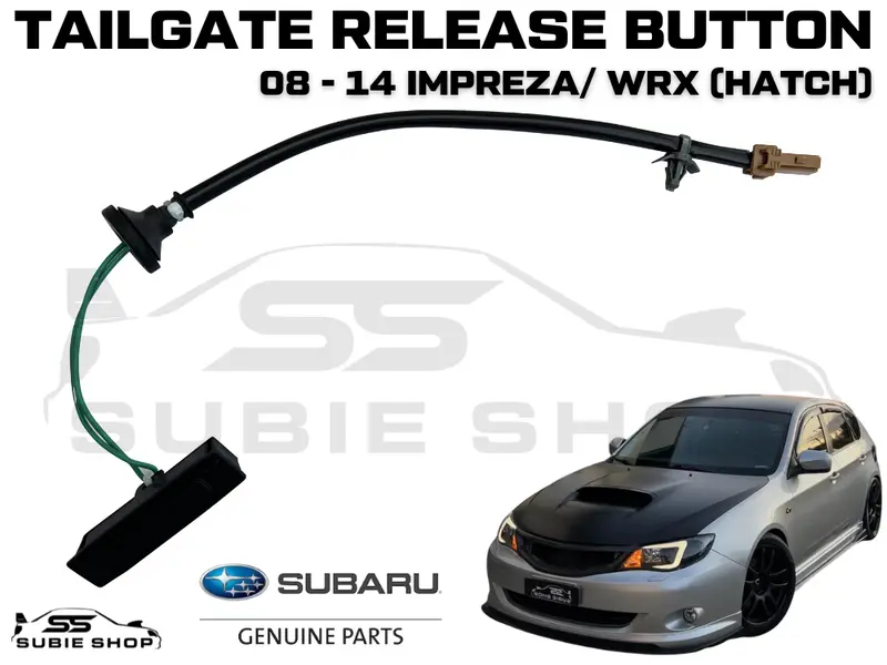 Genuine Tailgate Button Boot Release Switch 8-14 Subaru Impreza / Rs / Wrx Hatch 1